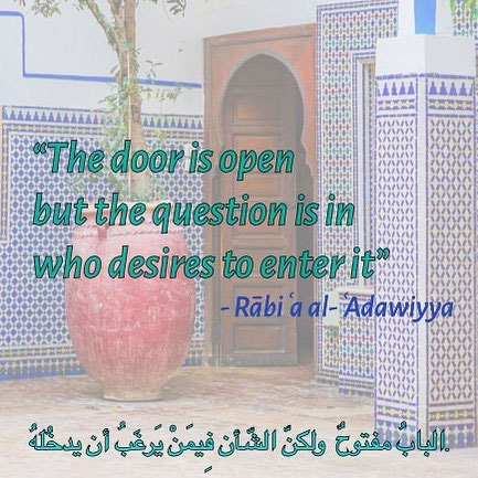 The door is open: Rābiʿa al-ʿAdawiyya